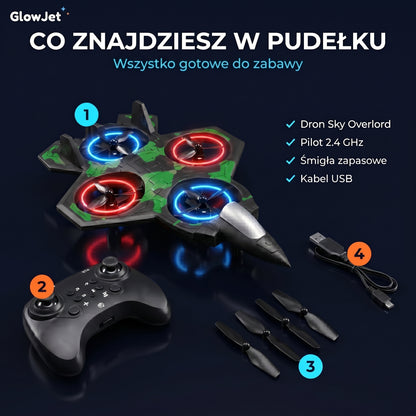 GlowJet™ - Zdalnie Sterowany Dron Myśliwski